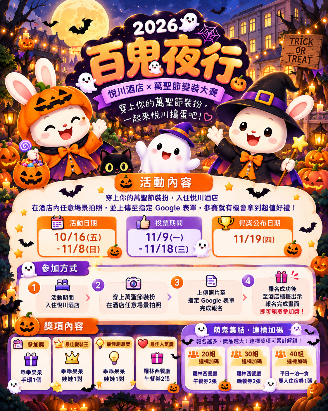 悅川百鬼夜行萬聖節變裝大賽
